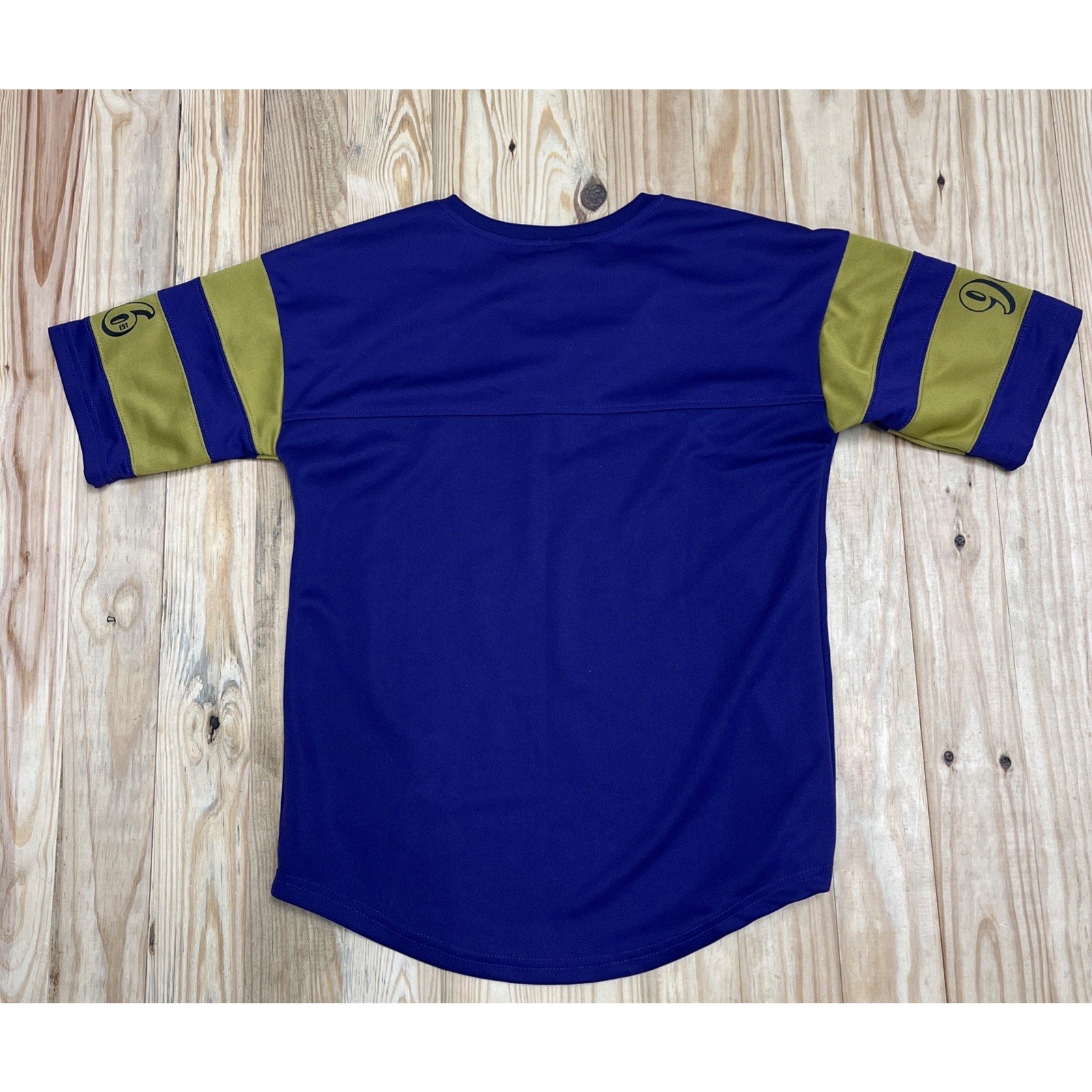 Baltimore Ravens NFL Teal Apparel Henley Short Sleeve Jersey Size Small