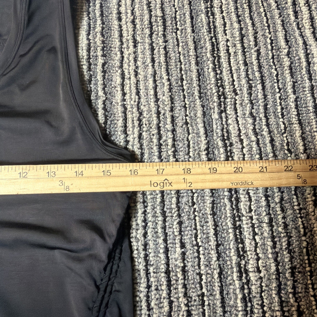 Athleta Ruched Tank Black Athleisure Athletic Size Medium Stretch