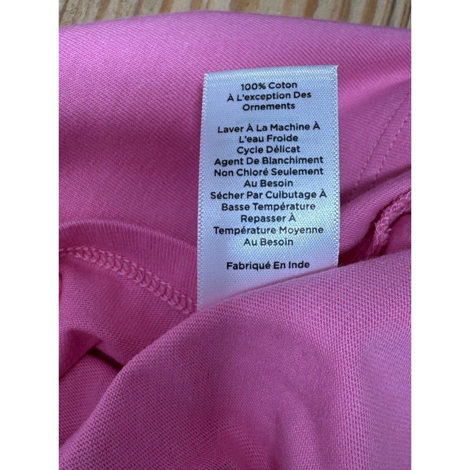 Talbots Cotton Puff Sleeve Pink Long-sleeved Blouse White Lace Cutout Size XLP