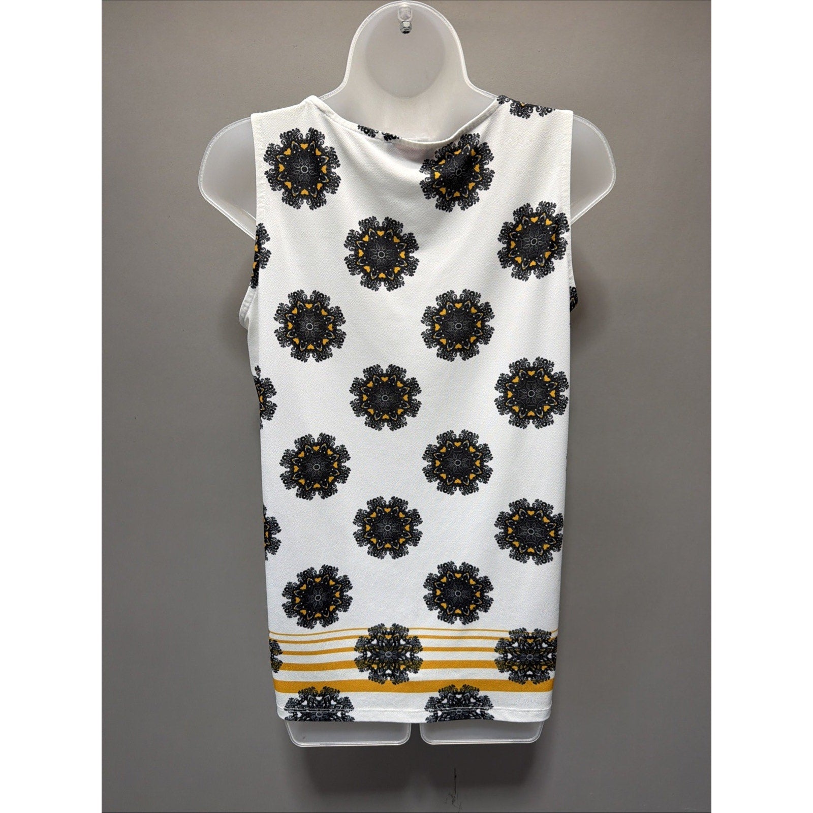 Isle By Melis Kozan Mixed Print Eclectic Artsy Boho Relaxed Tunic Button Top M