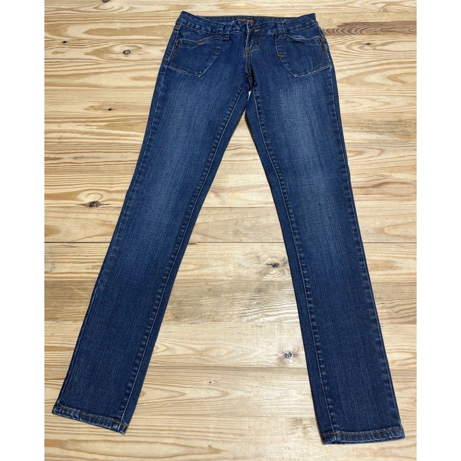 Zd Premium Jeans Skinny Leg Size 5 Medium Wash Juniors Womens
