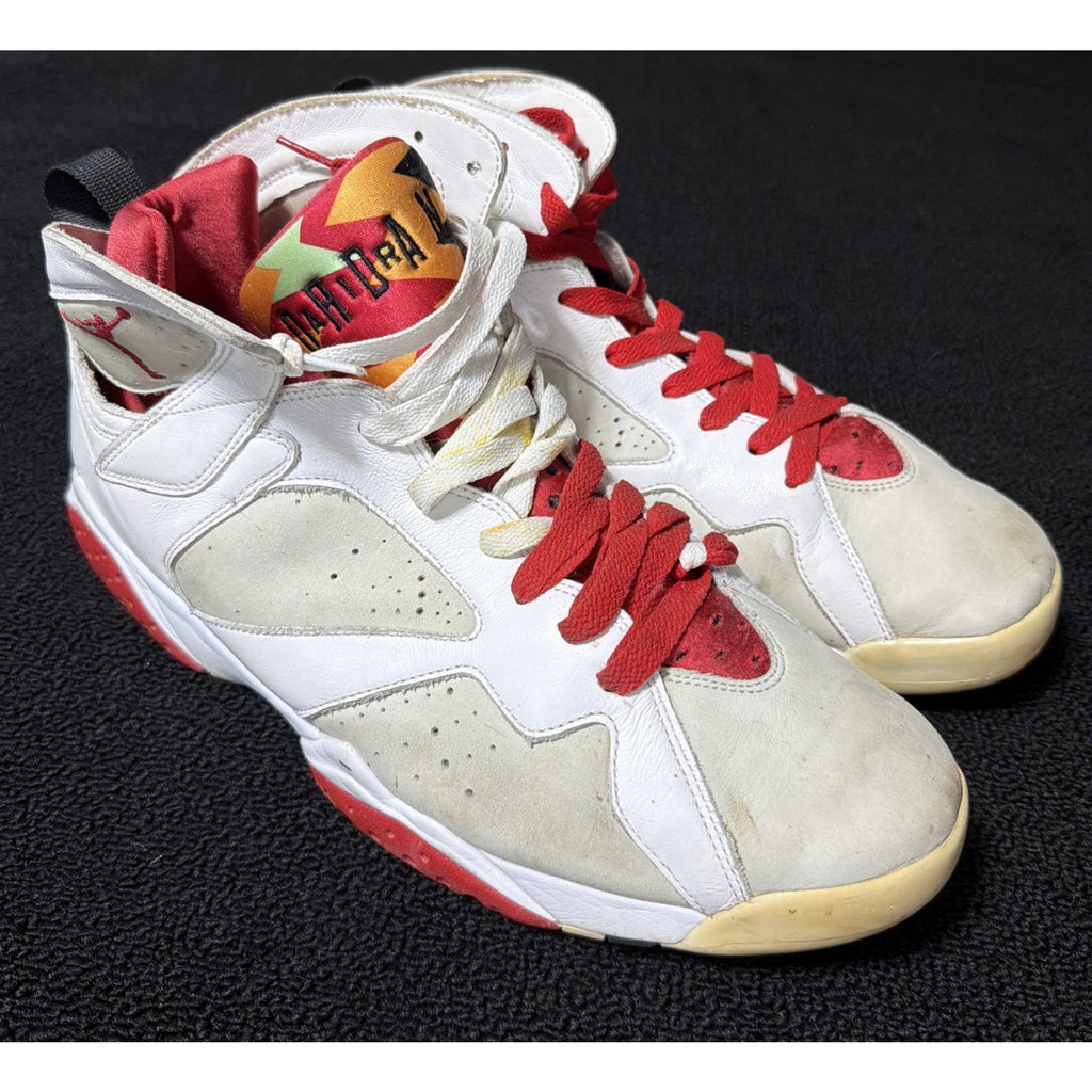 Jordan Air Jordan 7 Retro Hare White Red Geometric Sneaker 304775-125 Sz 13