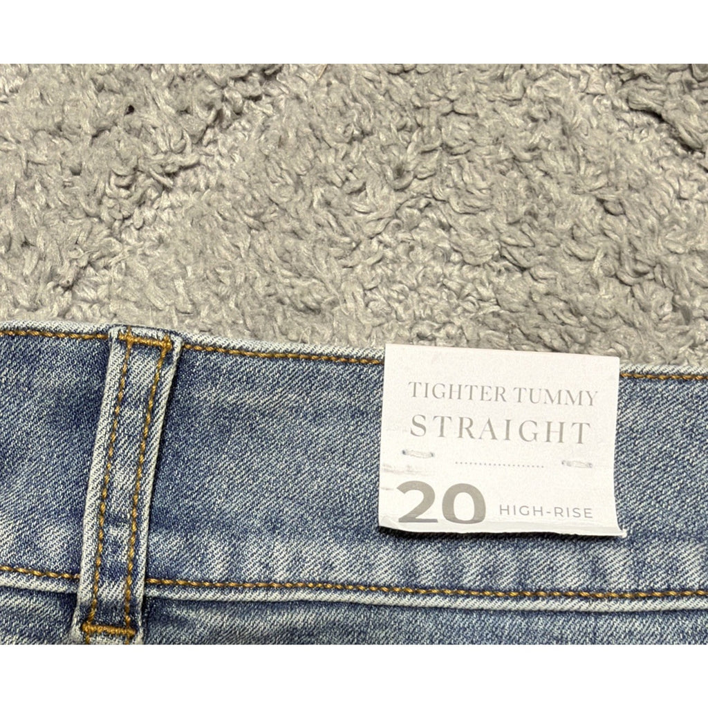 Lane Bryant Tighter Tummy High Rise Straight Jeans Size 20 NWT 40x32 Msrp 89.95