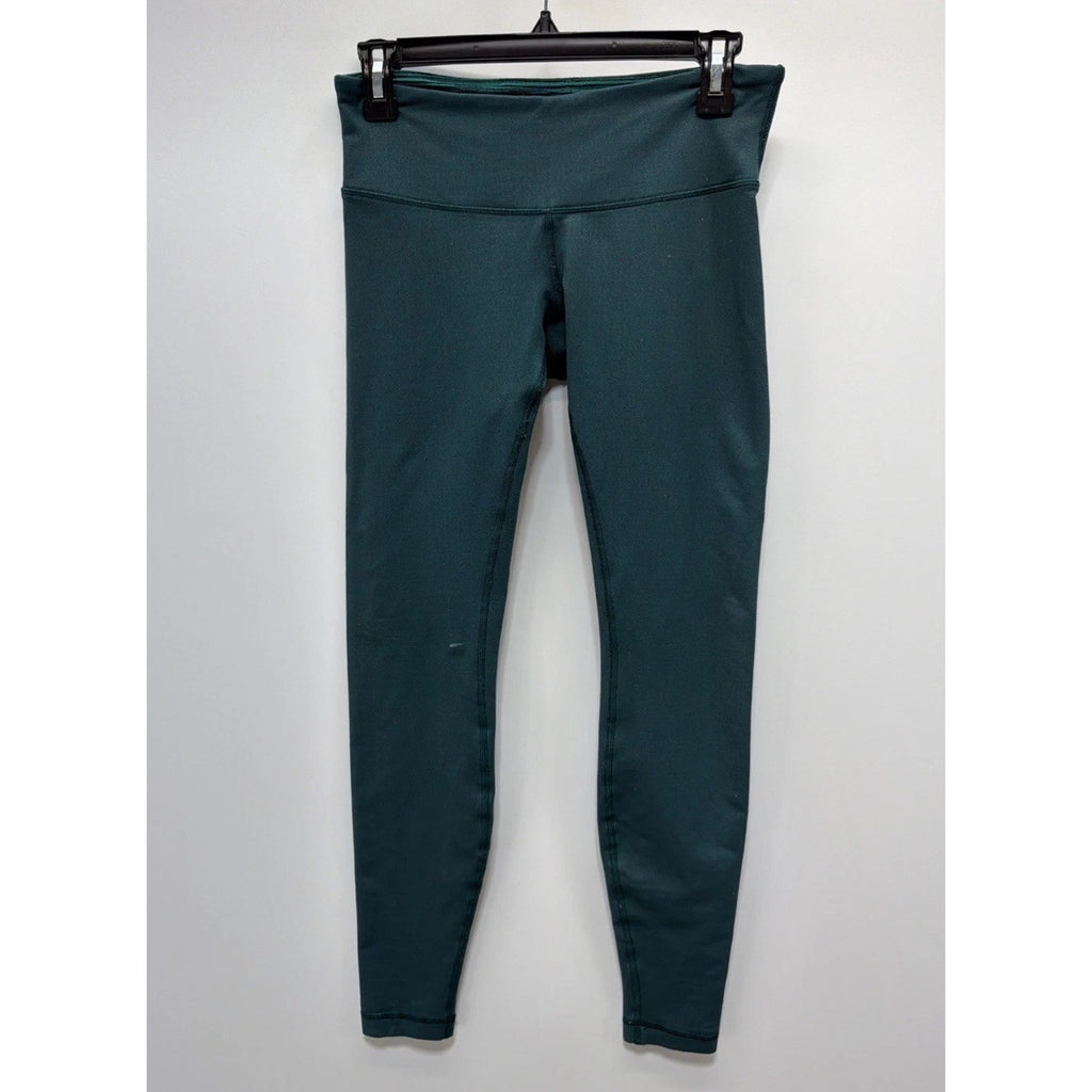 Lululemon size 6 laguna green high rise leggings mapped out 28"