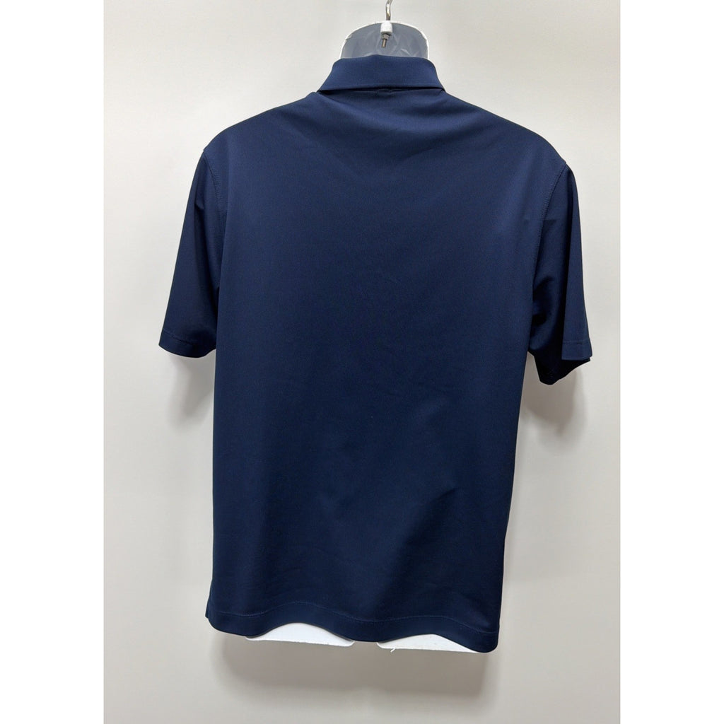 Nike Golf Polo Shirt Men's S Blue Dri-Fit Solid Swoosh Logo Activewear