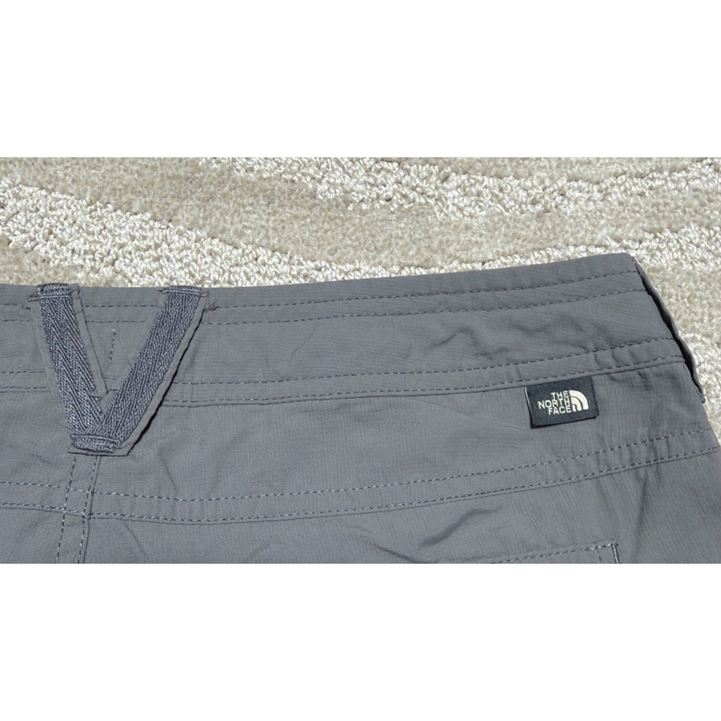 The North Face Pants Womens 28x30 Gray Nylon Roll Up Hiking Stow Pocket Ripstop