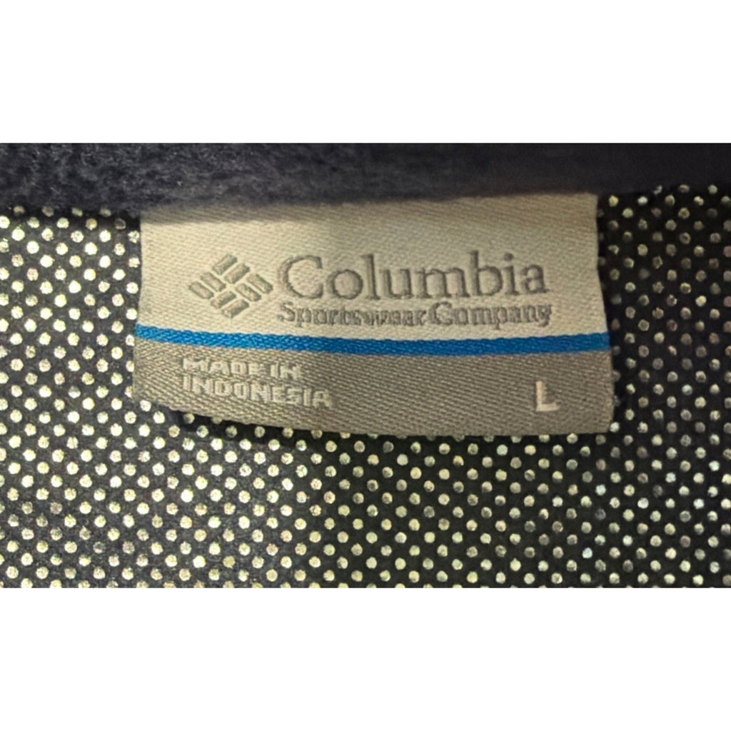 Columbia Men’s L Jacket MTR Filament Foil Lined Fleece Soft Outdoor Blue