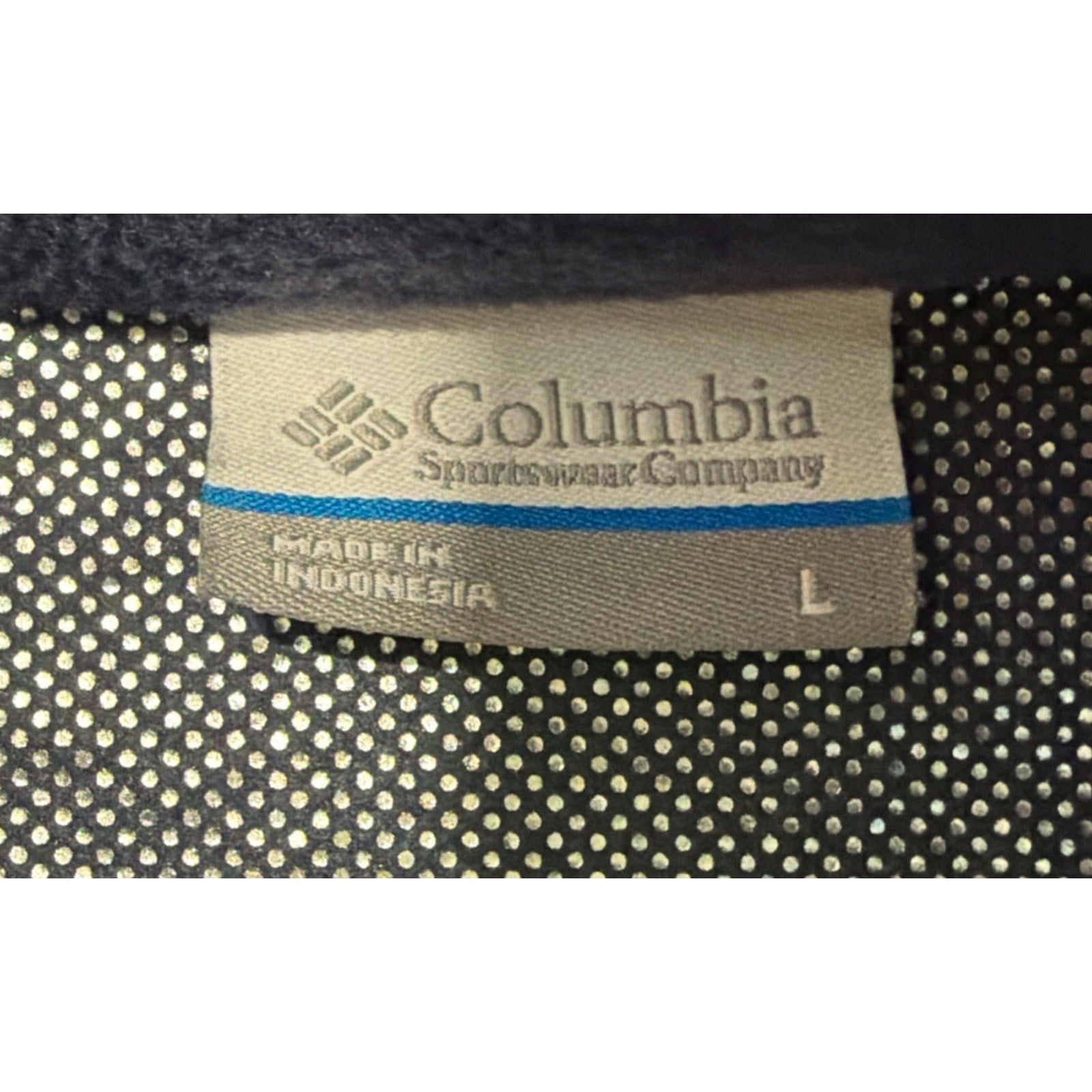 Columbia Men’s L Jacket MTR Filament Foil Lined Fleece Soft Outdoor Blue