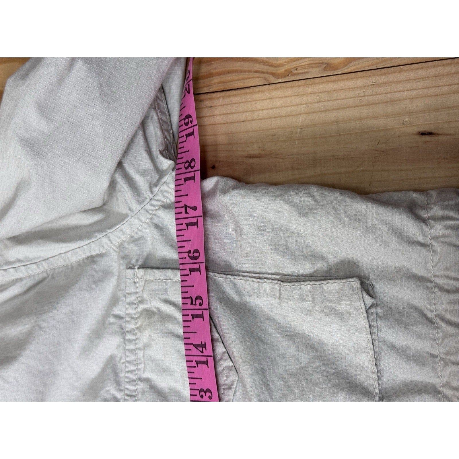 Women's GAP Lightweight Safari Jacket Sz XS Beige Khaki Zipper Drawstrings