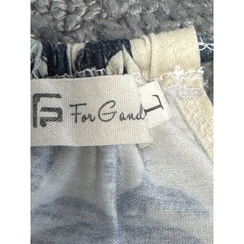 For G and PL Maxi Dress Pastel Tie-Dye Palm Trees Long Halter Beach Luau Size L