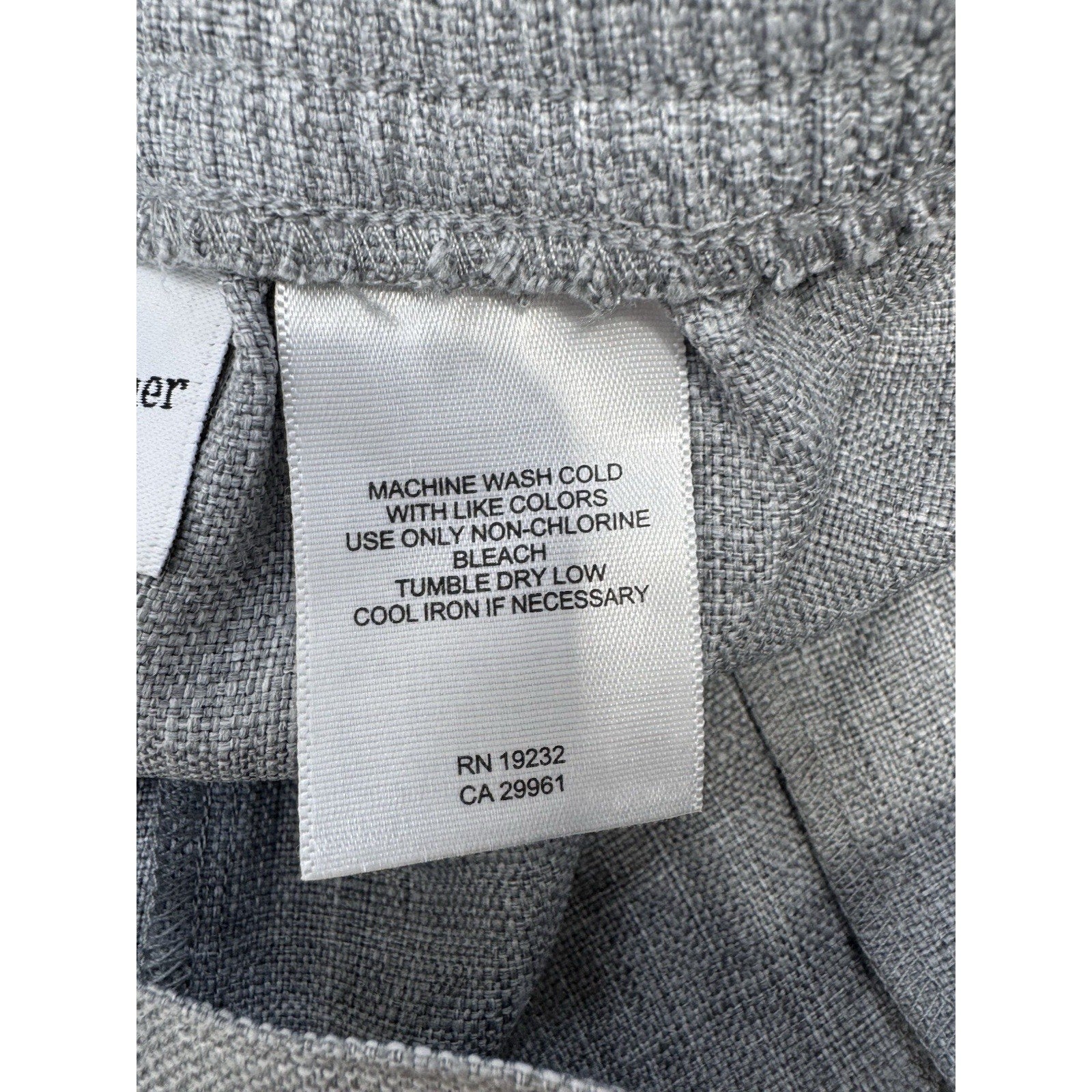 Alfred Dunner Proportioned Short Classic Fit Gray Comfort Pants Women’s Size 10