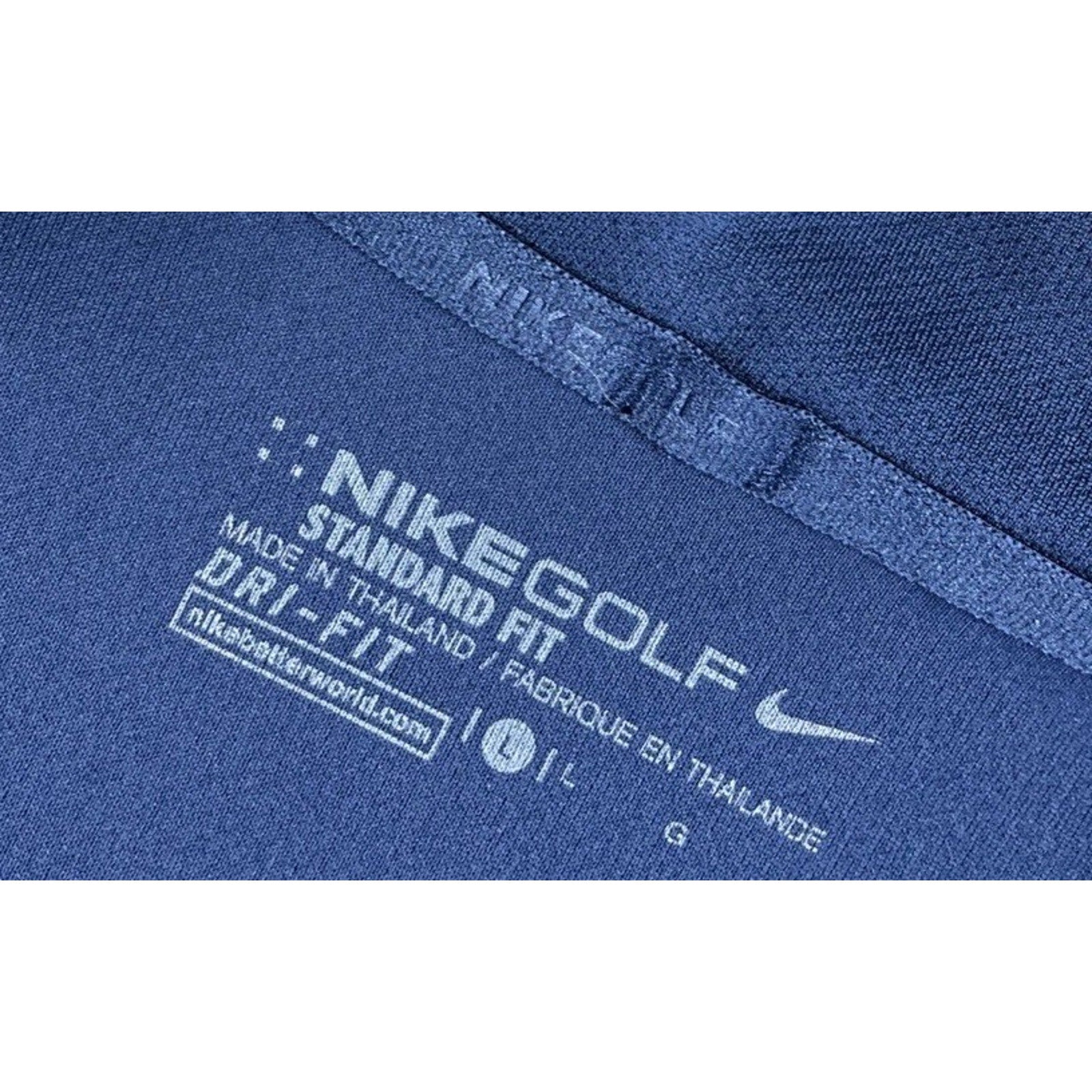 NIKE Golf STANDARD FIT POLO SHIRT GRAY STRIPED MENS Large