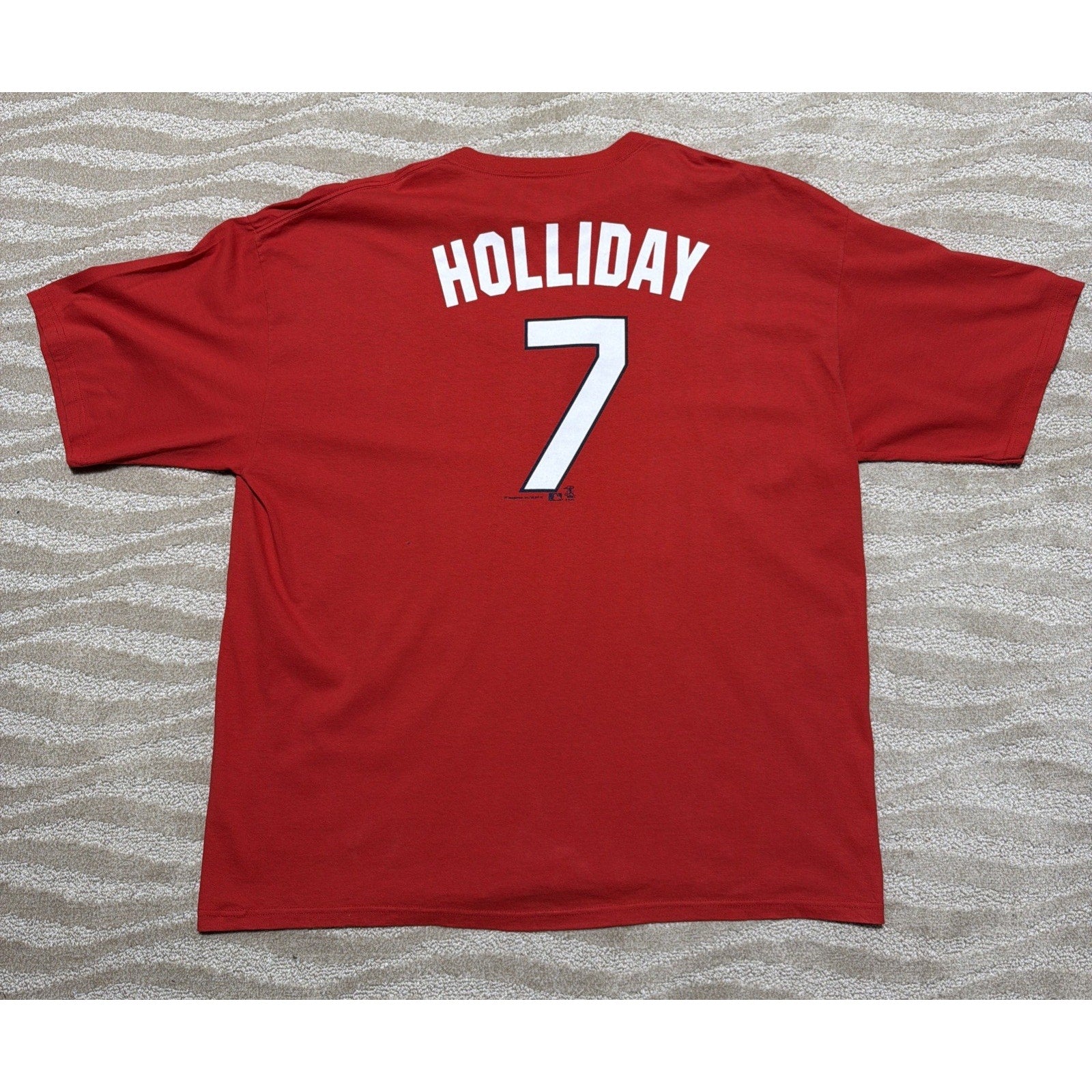 Vintage Y2K St Louis Cardinals #7 Matt Holiday Jersey Shirt MLB 3XL New W/O Tags