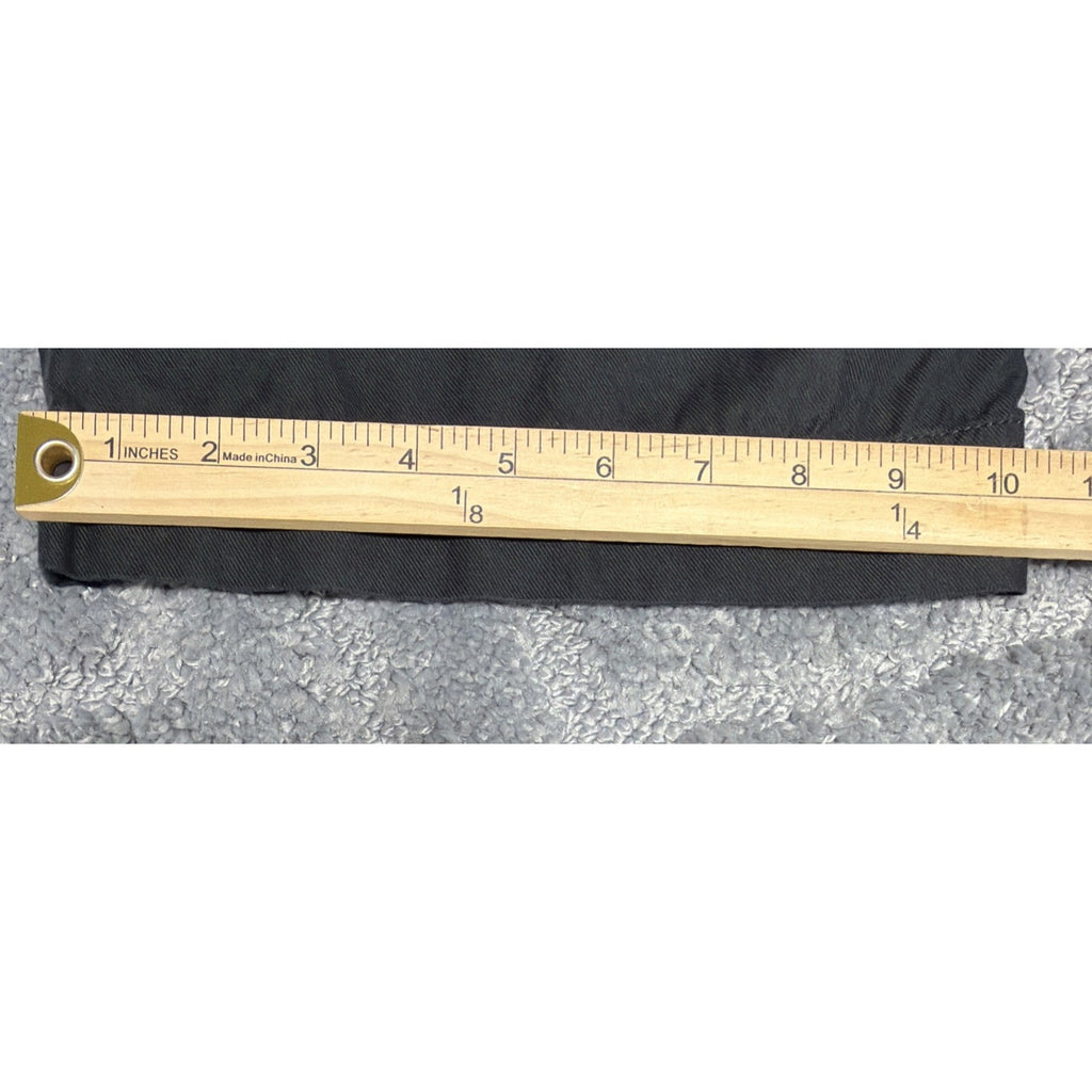 Banana Republic Women's Size 6 High Rise Wide Leg Cargo Black Pants 28x30