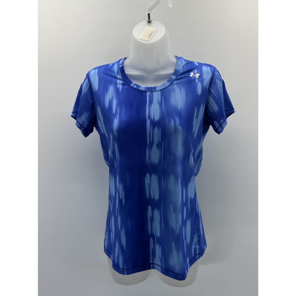 Under Armour Active Heat Gear Fitted Top Size S EUC Blue