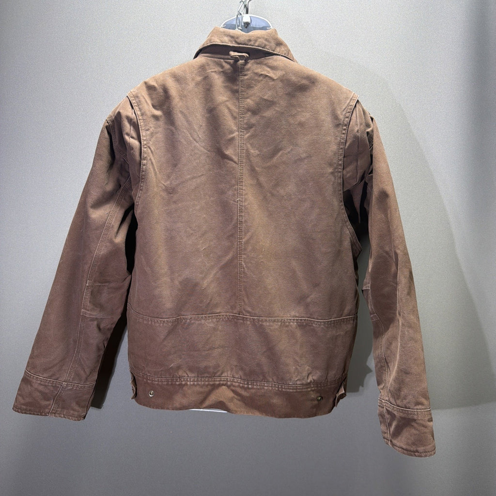 Vintage C.E. Schmidt Workwear Sherpa Quilt Lined Duck Canvas Jacket Men's L Tall