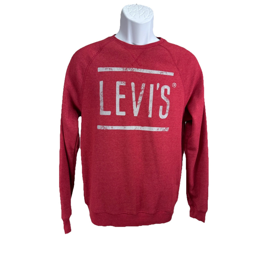 Levi Strauss & Co Men’s Crewneck Sweatshirt Size Small Red Gray Logo