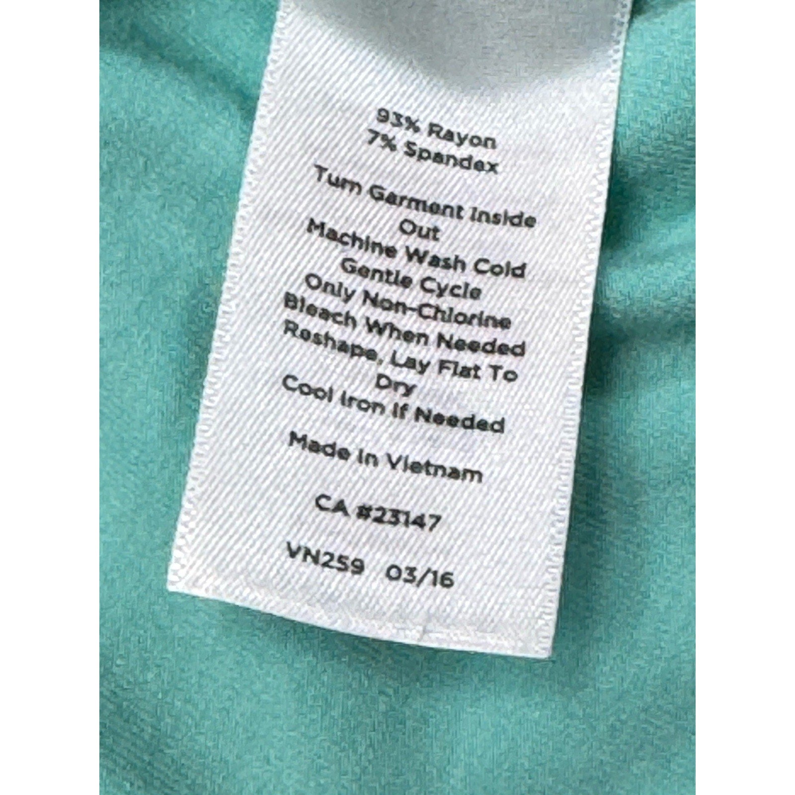 Talbots Top Women M Blue Scoop Neck Tee Rayon Stretch Casual