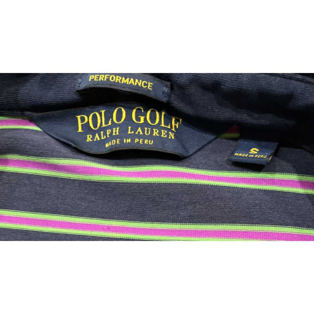 Polo Performance Golf Ralph Lauren Men’s S Striped Polo Pima Cotton Poly Blend