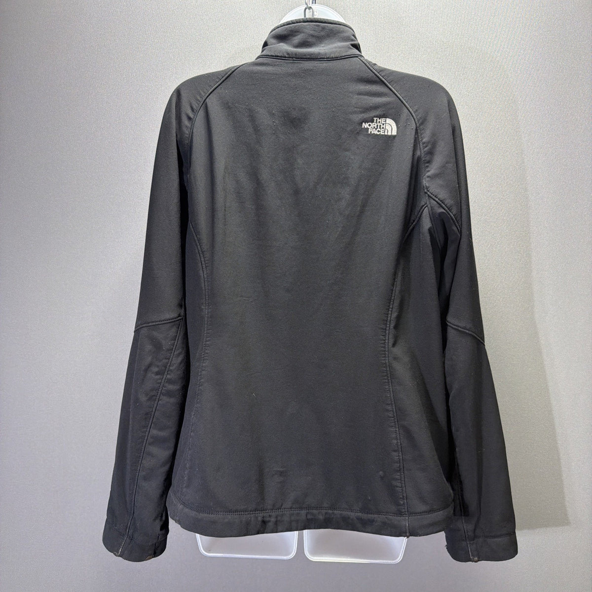 The North Face Softshell Jacket Women's Size L - Black Full Zip Fleece Lined