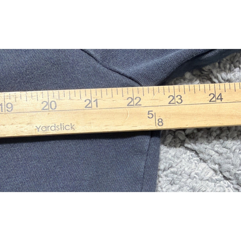 Under Armour Cold Gear Mens L Fleece Hoodie Blue Front Pocket Embroidered Logo