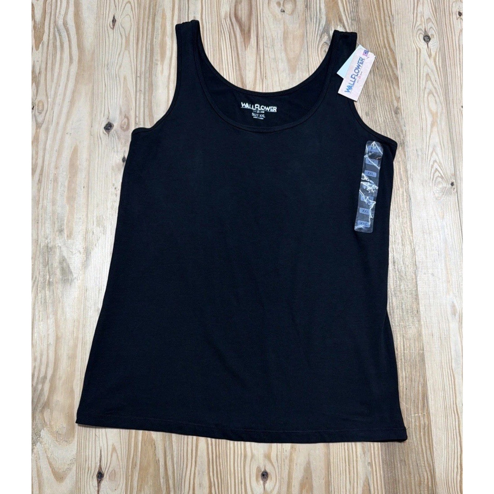 Womens Wallflower Black Babe Tank Top XXL NWT
