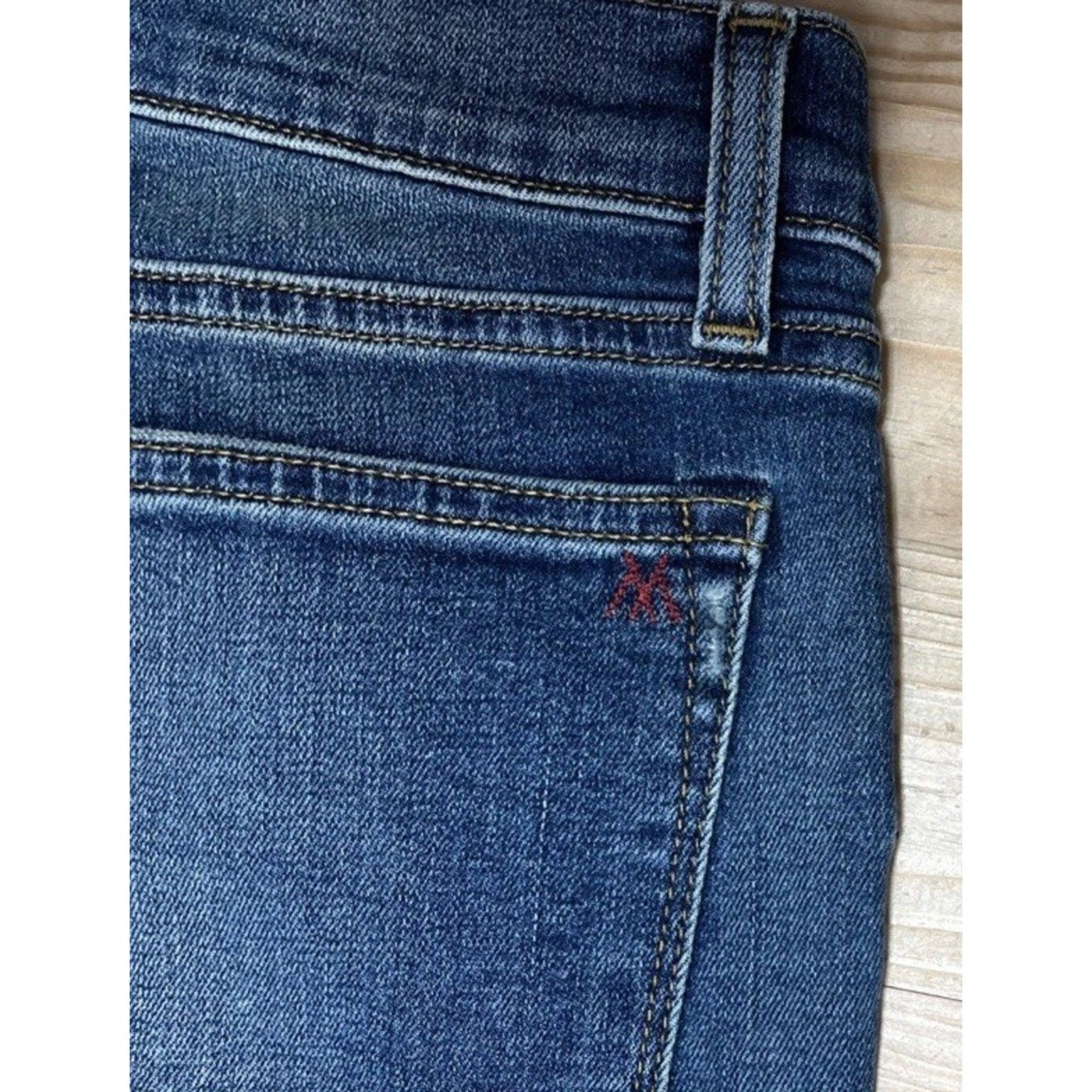 Miss Me Vintage Sophie Triangles Embroidered Distressed Skinny Jeans Women's 27