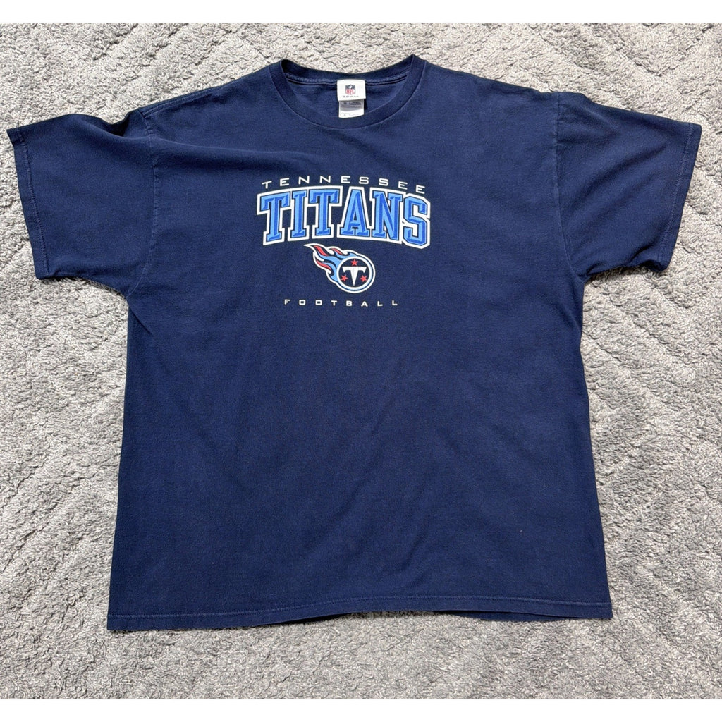 NFL Team Apparel Tennessee Titans Shirt Men’s XL Graphic Print Logo Blue