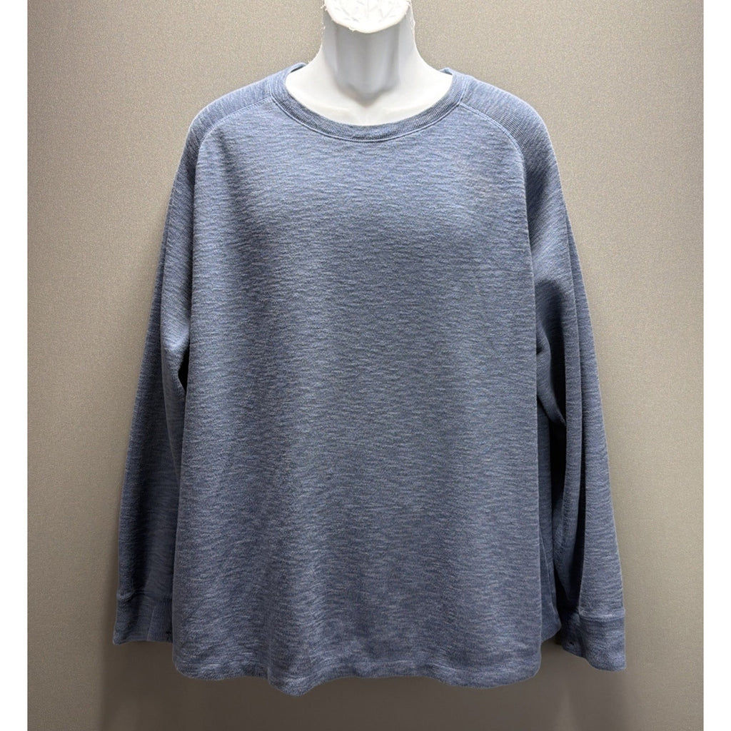 Banana Republic Double Knit Long Sleeve Crewneck Vintage Indigo Shirt Men’s XXL