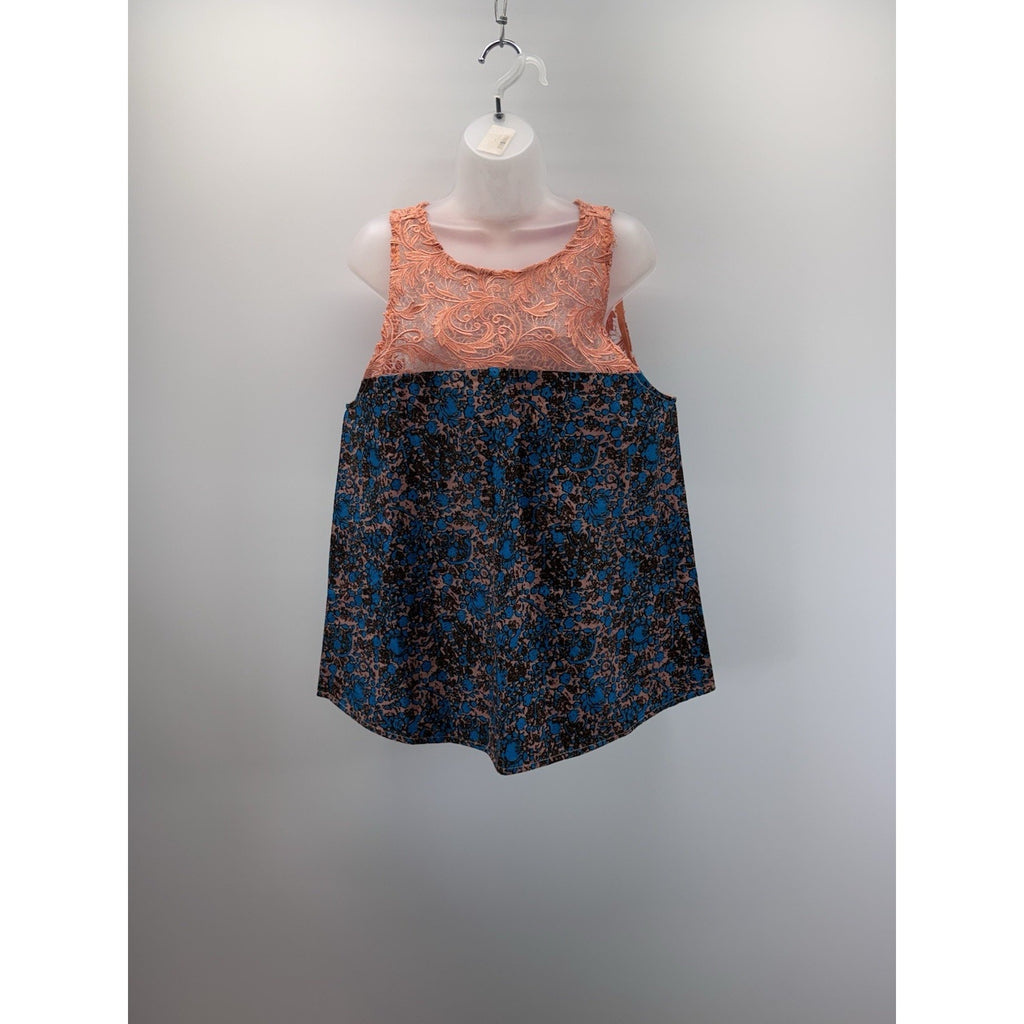 Urban And Chique Poppy Tank Dress Orange Brown Sleeveless Women’s Size Small