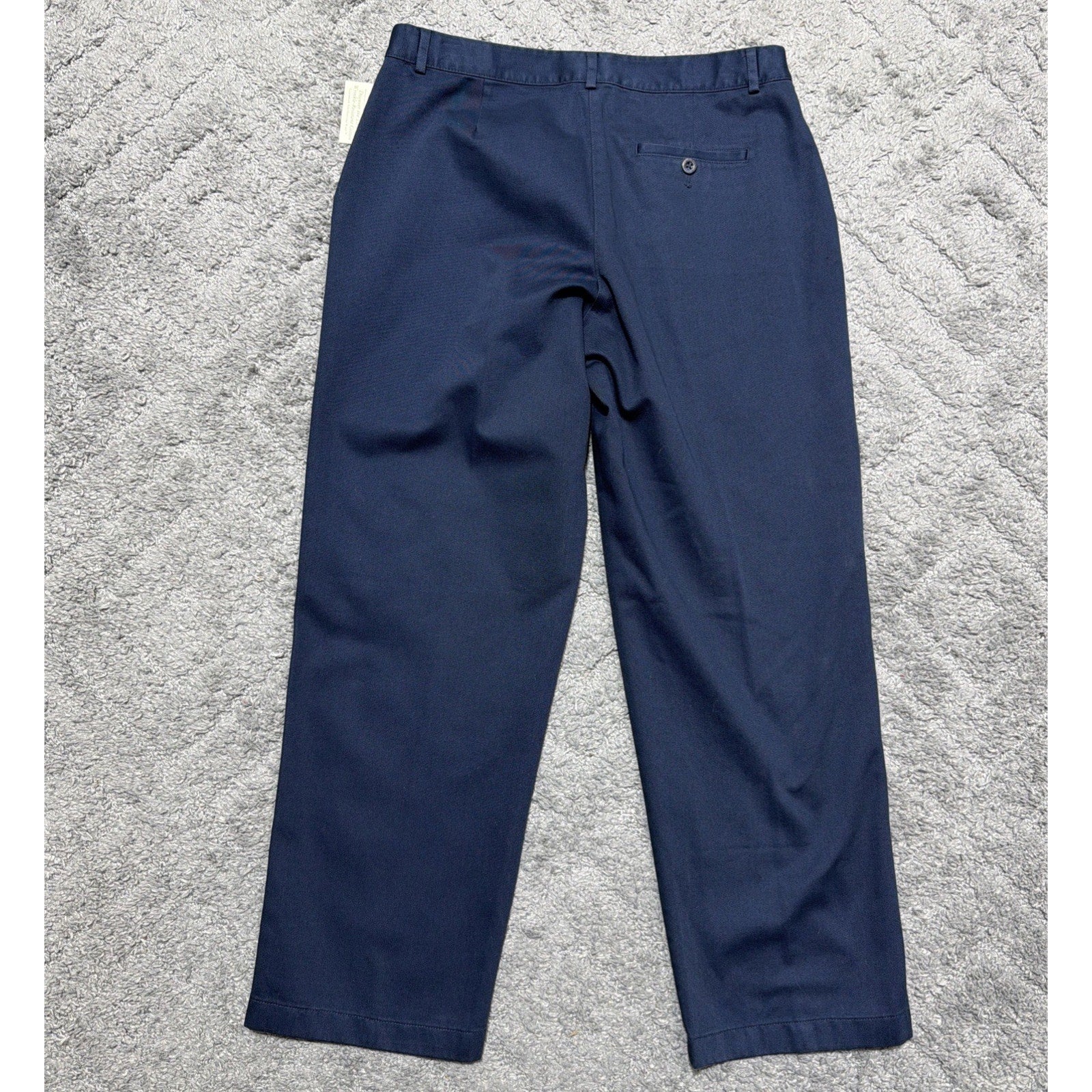 LL BEAN Women 10 Pet Blue Indigo Favorite Fit Chino Pants Wrinkle Resistant NWT