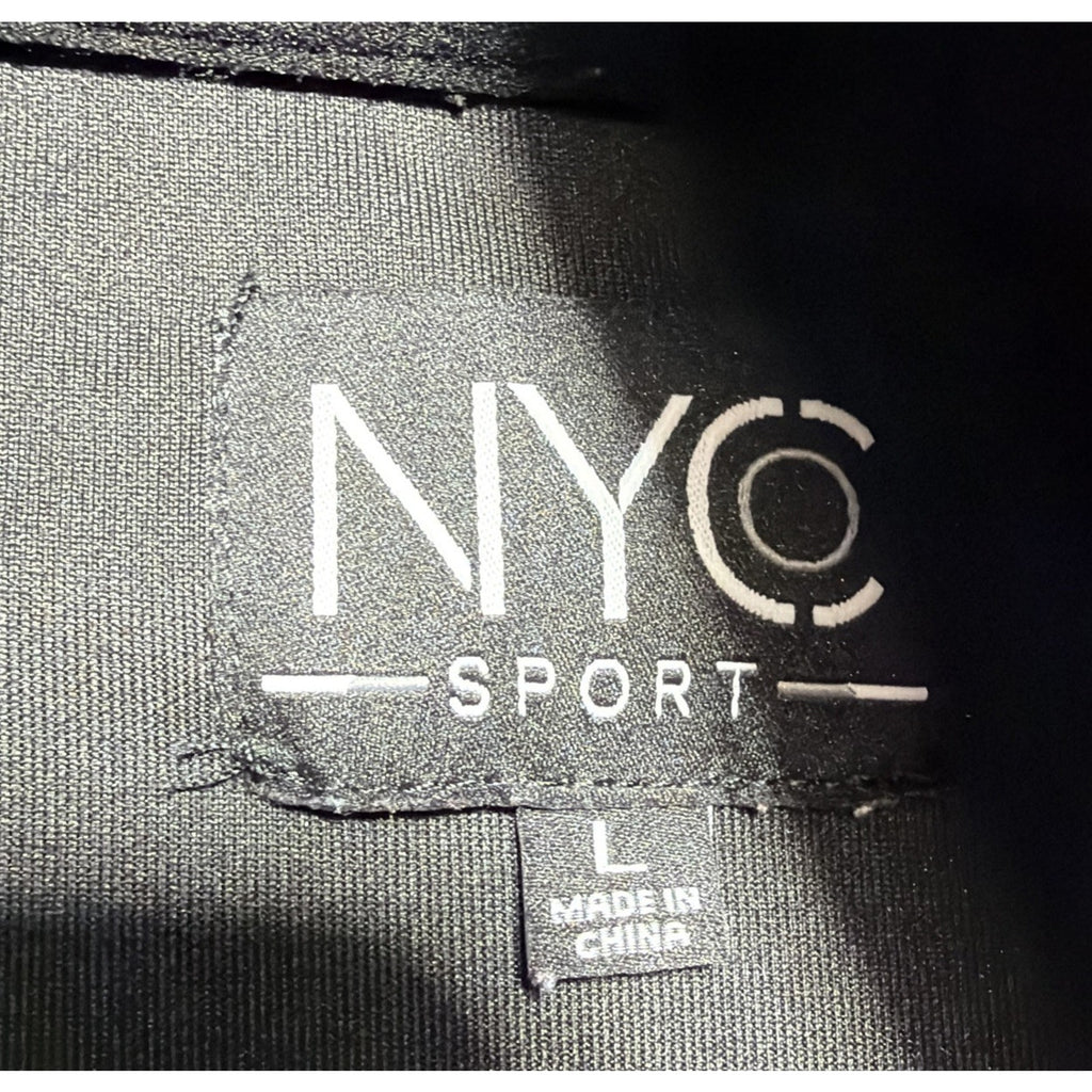NYC Sport Track Bomber Running Jacket Men's Size L Stretch