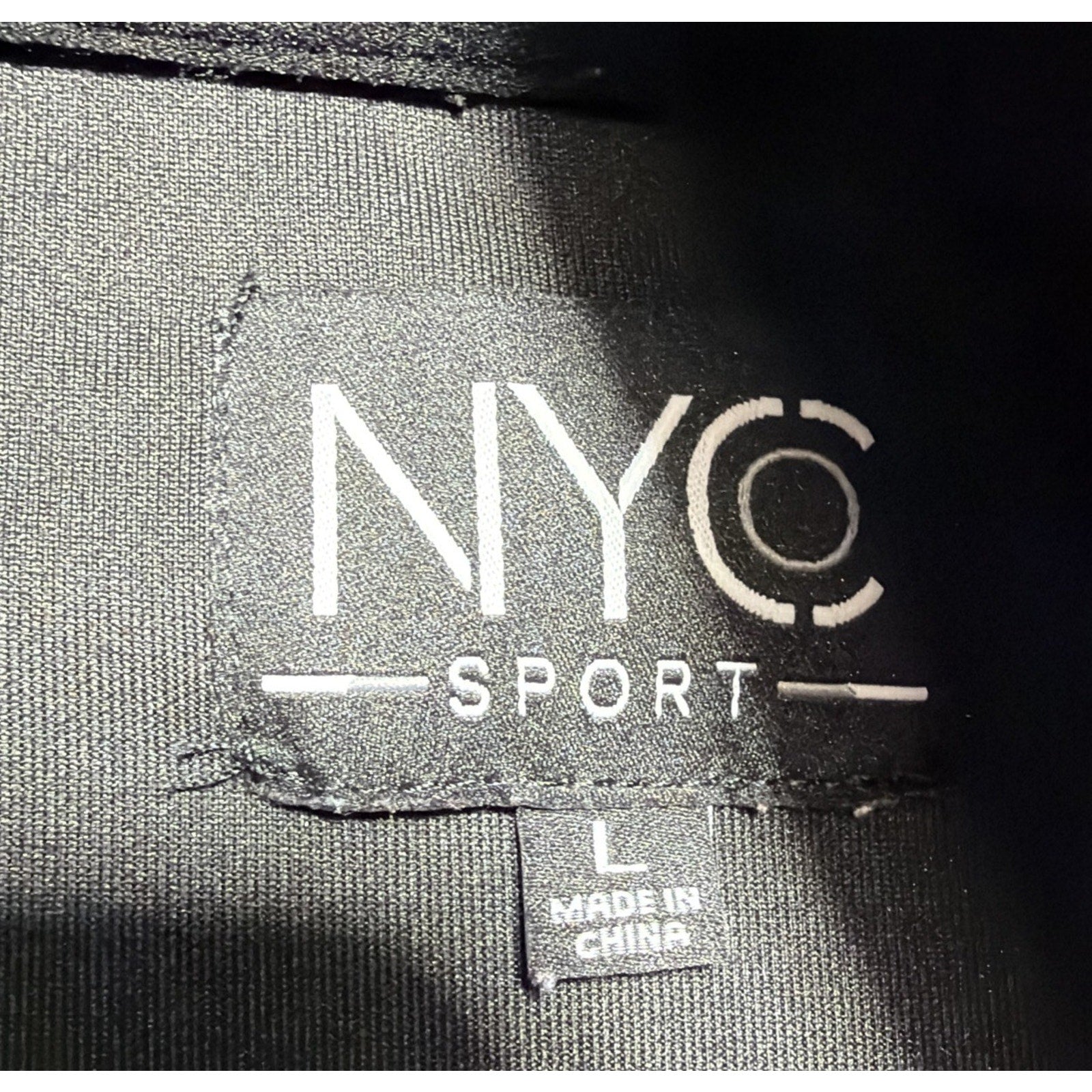 NYC Sport Track Bomber Running Jacket Men's Size L Stretch