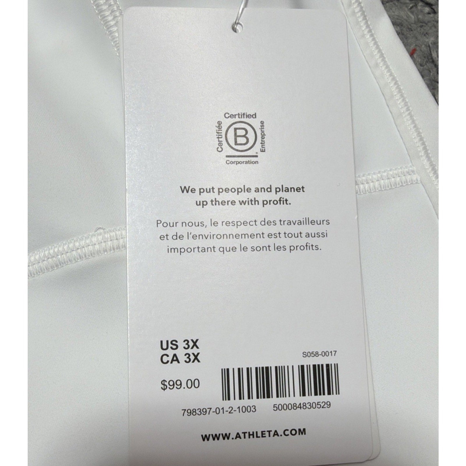 Athleta Levitate Dress White Plus 3X Athleisure Sporty Tennis Prep Pockets NWT