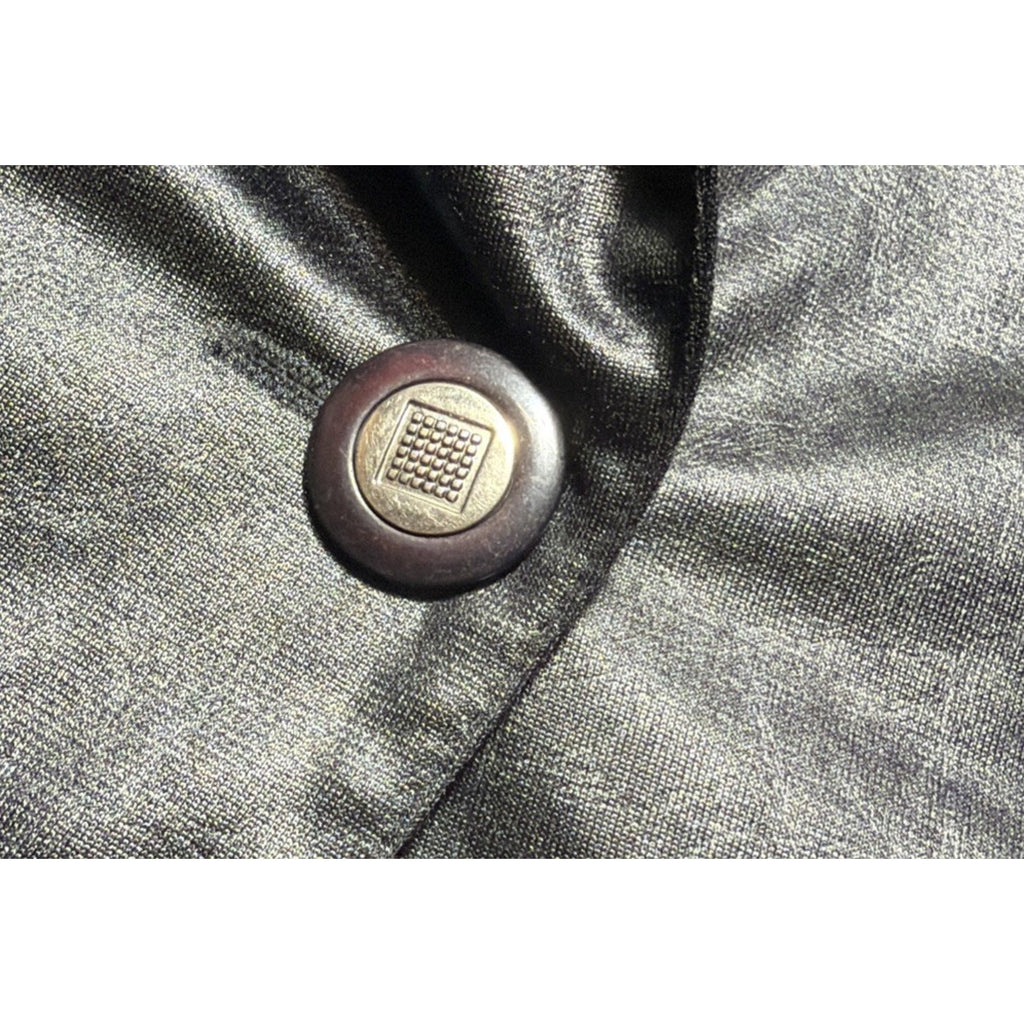 Vintage Nancy Bolen Blazer for City Girl Leather like 90s womens 14 Made USA