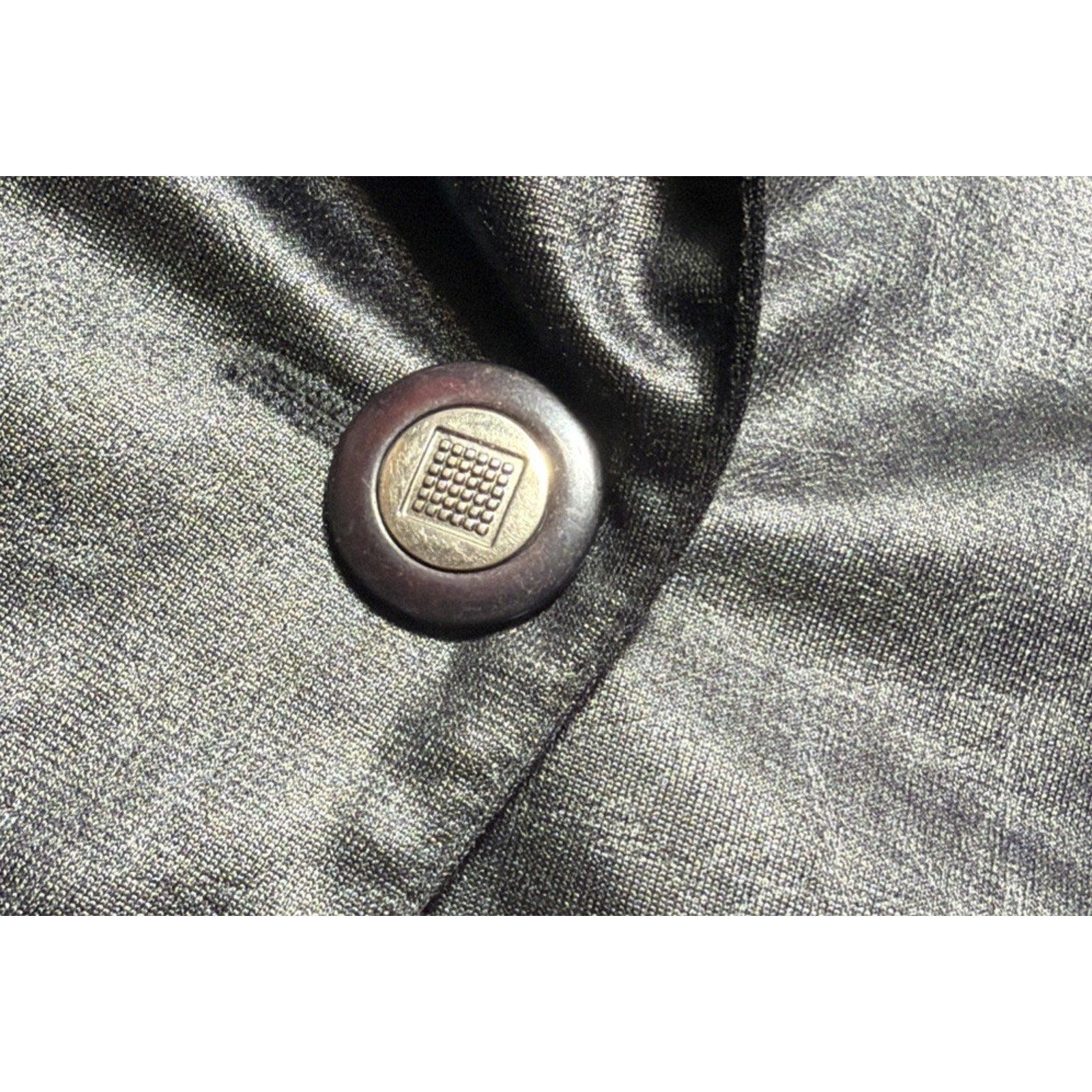 Vintage Nancy Bolen Blazer for City Girl Leather like 90s womens 14 Made USA