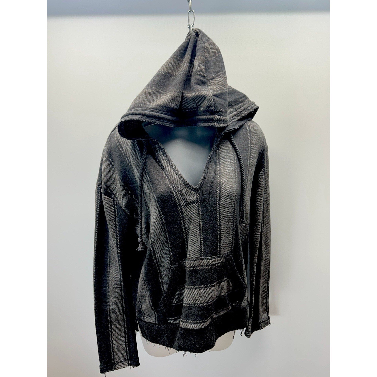 Billabong Hoodie Terry Pullover Grey Beach Stripe SP NWT
