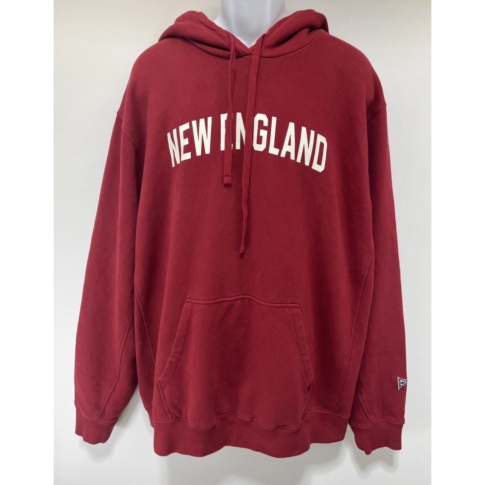 VINEYARD VINES Vintage Whale Clean Fleece Hoodie Men's Size 2XL Sangria