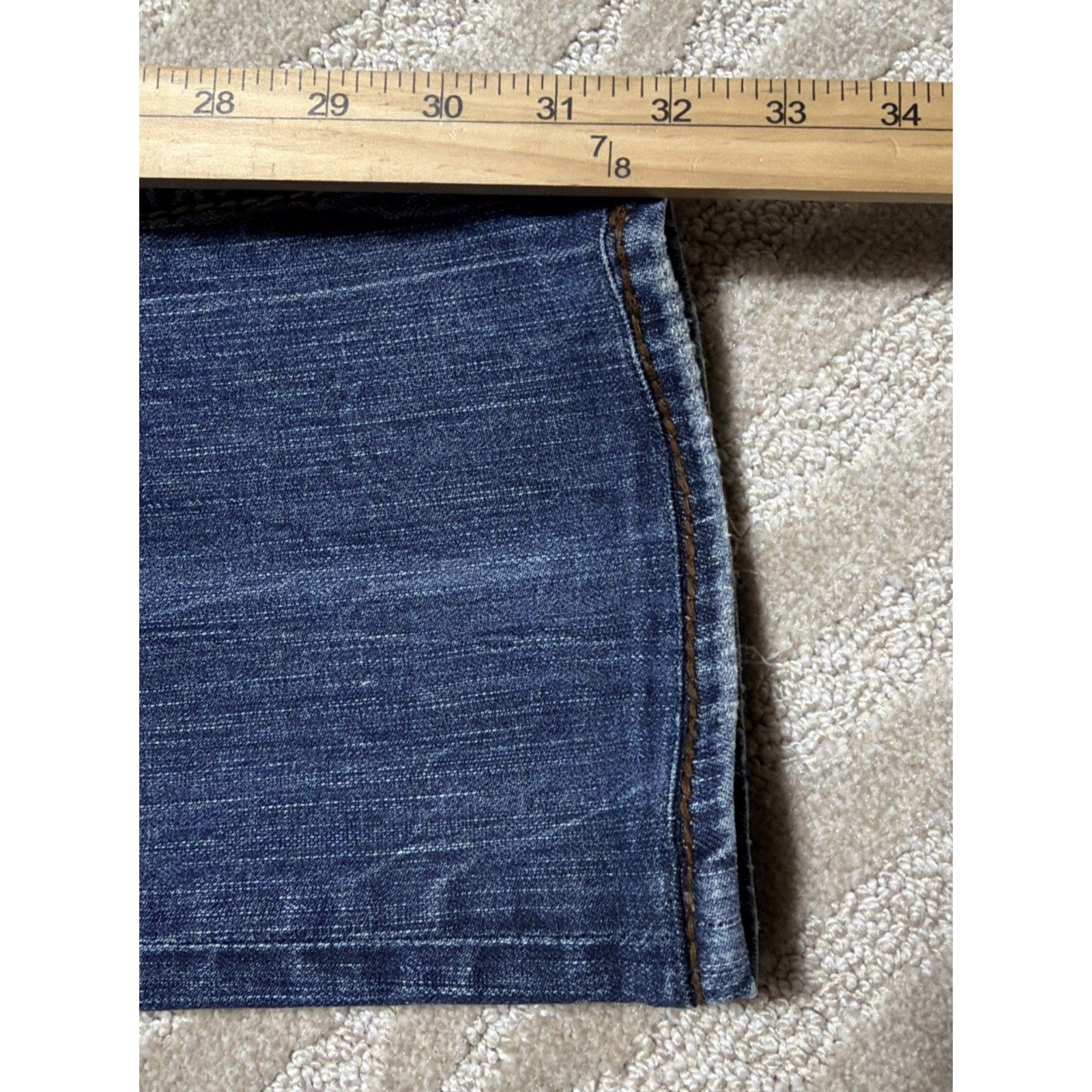 Big Star Liv Boot Jeans Womens 27XL Blue Wash Low Rise Bootcut Embroidered Denim