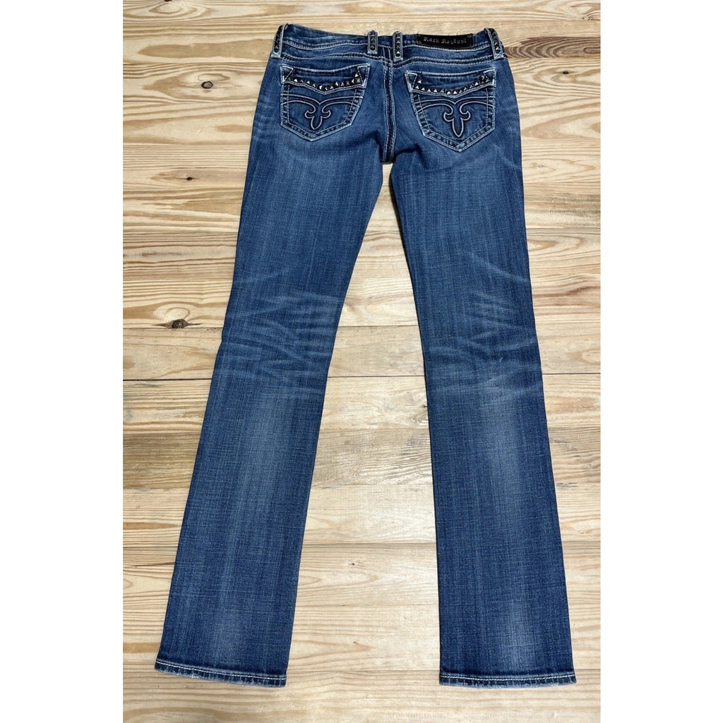 ROCK REVIVAL Cecilia Straight Jeans SIZE 28 Woman’s Pants Blue