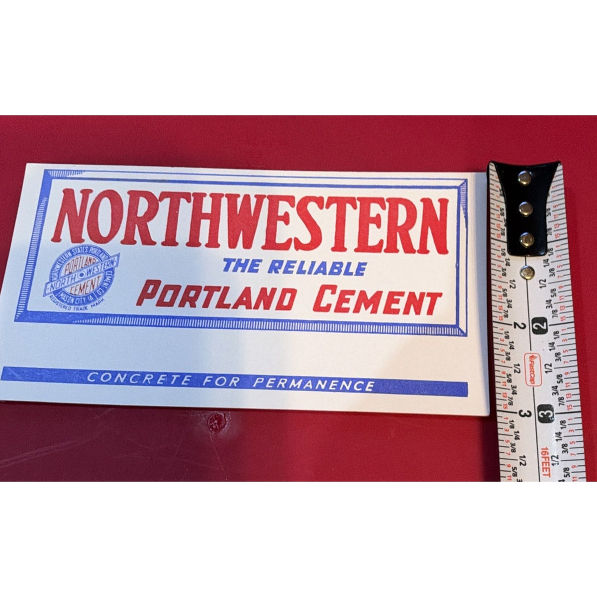 Vtg northwestern states Portland cement mason city Iowa matchbook