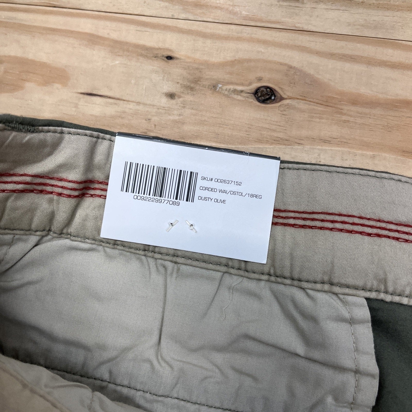 NWT Natural Reflections Women's Dusty Olive Cotton/Spandex Chino Shorts size 18