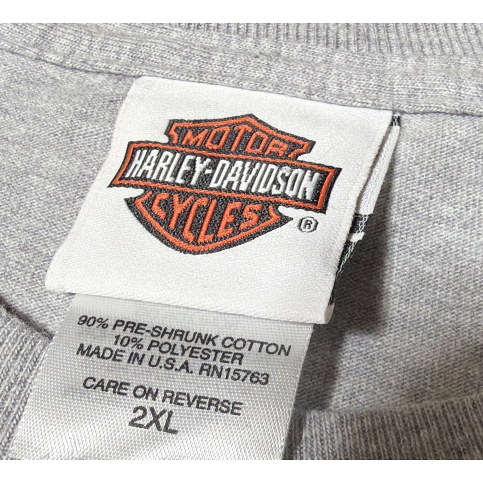 HARLEY DAVIDSON T Shirt Men's 2XL Munic Germany Gray USA MADE Y2K HD 2007 NWOT