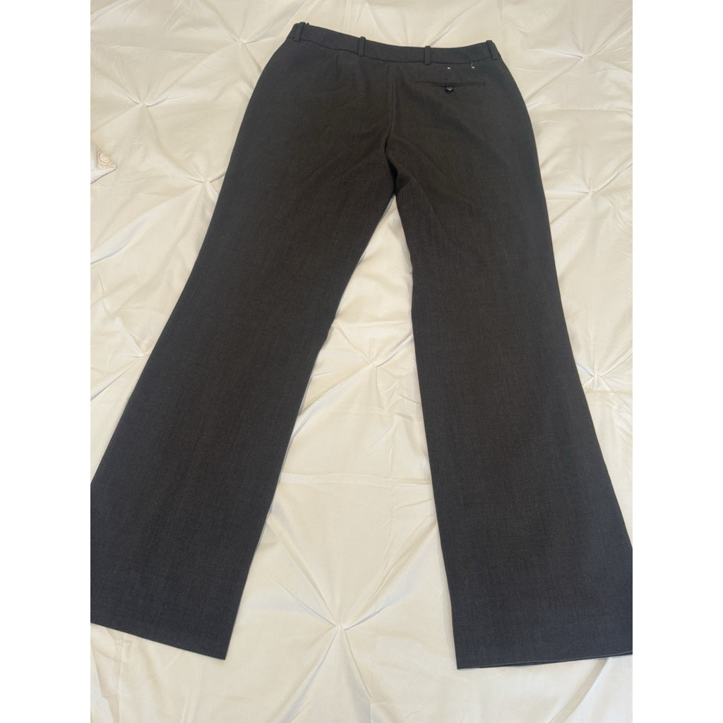 Calvin Klein Modern Fit Pants Womens 8 Gray Career Dress Trousers Stretch Wide