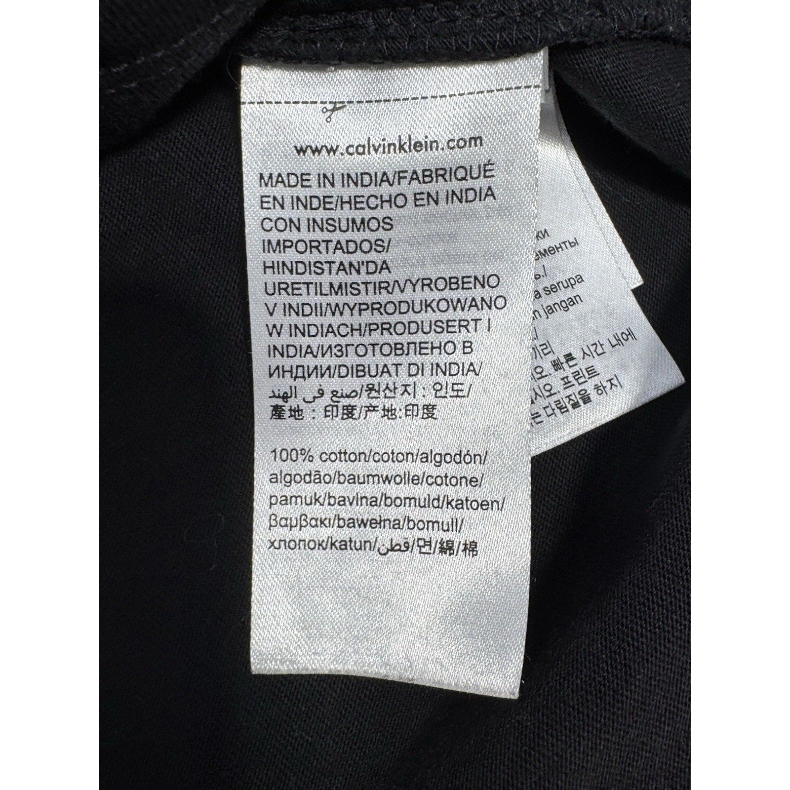 Calvin Klein Black Crew Neck Logo T-Shirt Men’s Size Medium