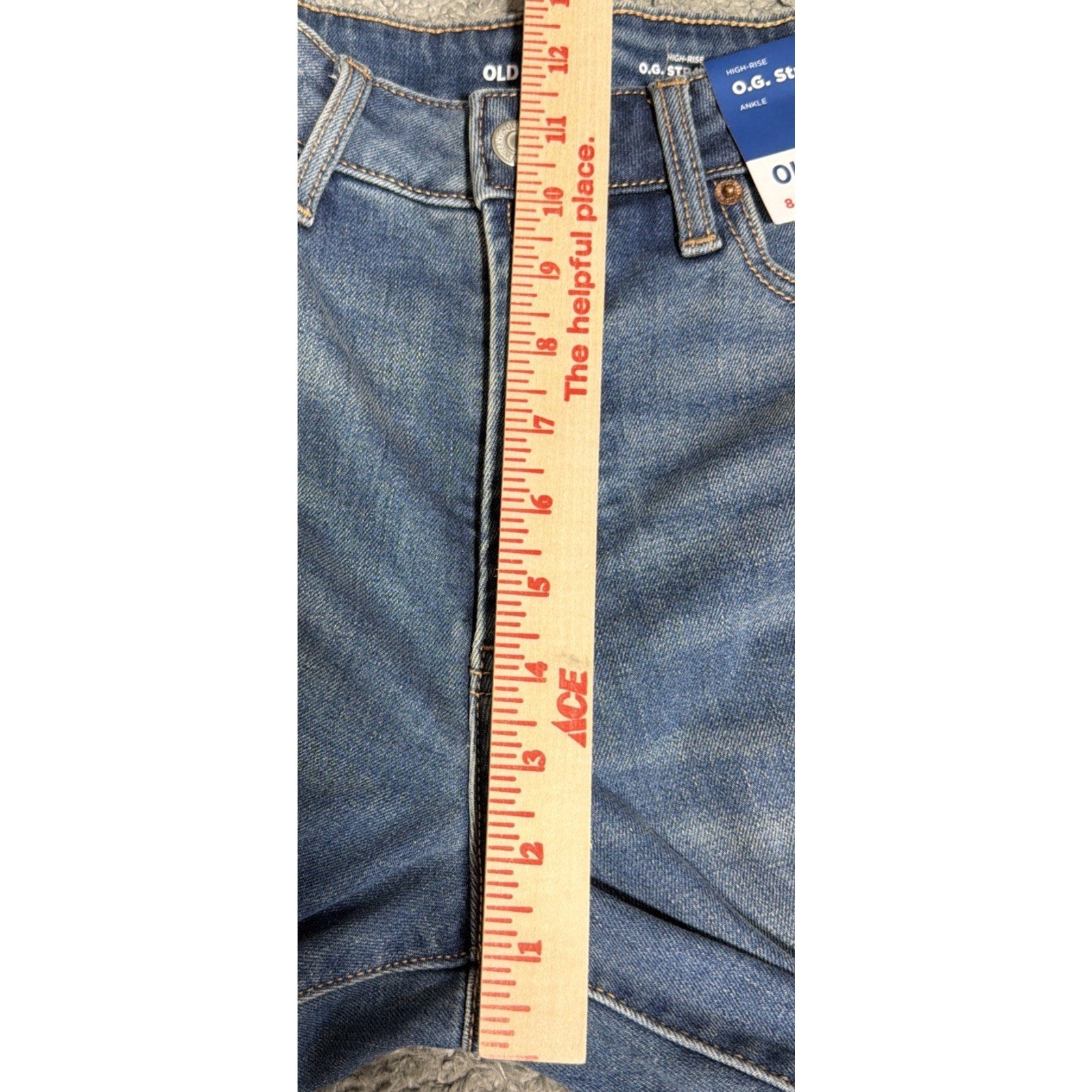 New OLD NAVY Women's Size 8 High Rise OG Straight Ankle Jeans 30x27