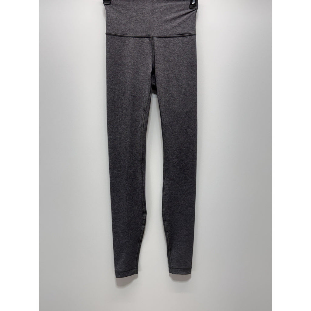 Lululemon Wunder Under High Rise Dark Gray Elastic Waist Pull On Leggings Size 4
