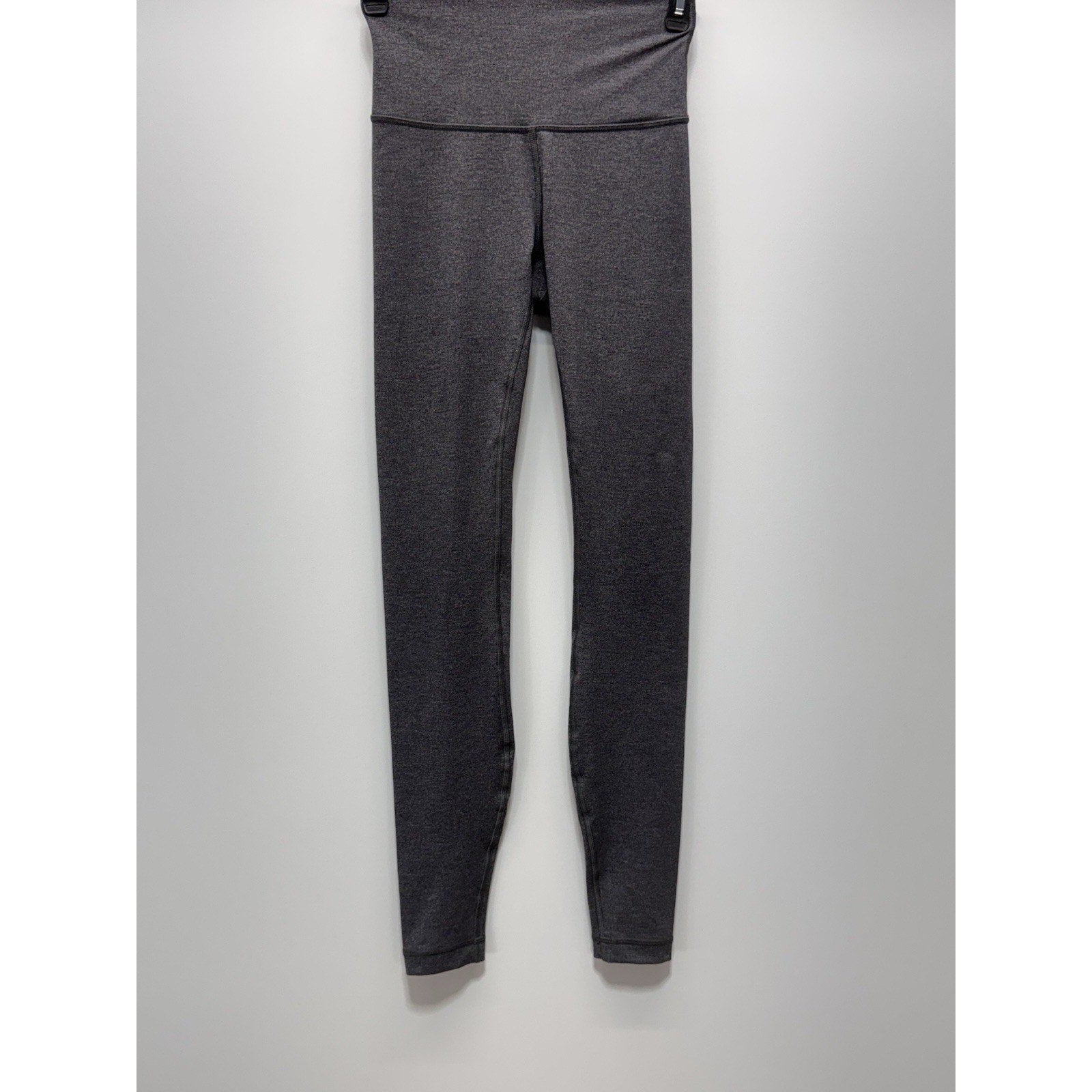 Lululemon Wunder Under High Rise Dark Gray Elastic Waist Pull On Leggings Size 4