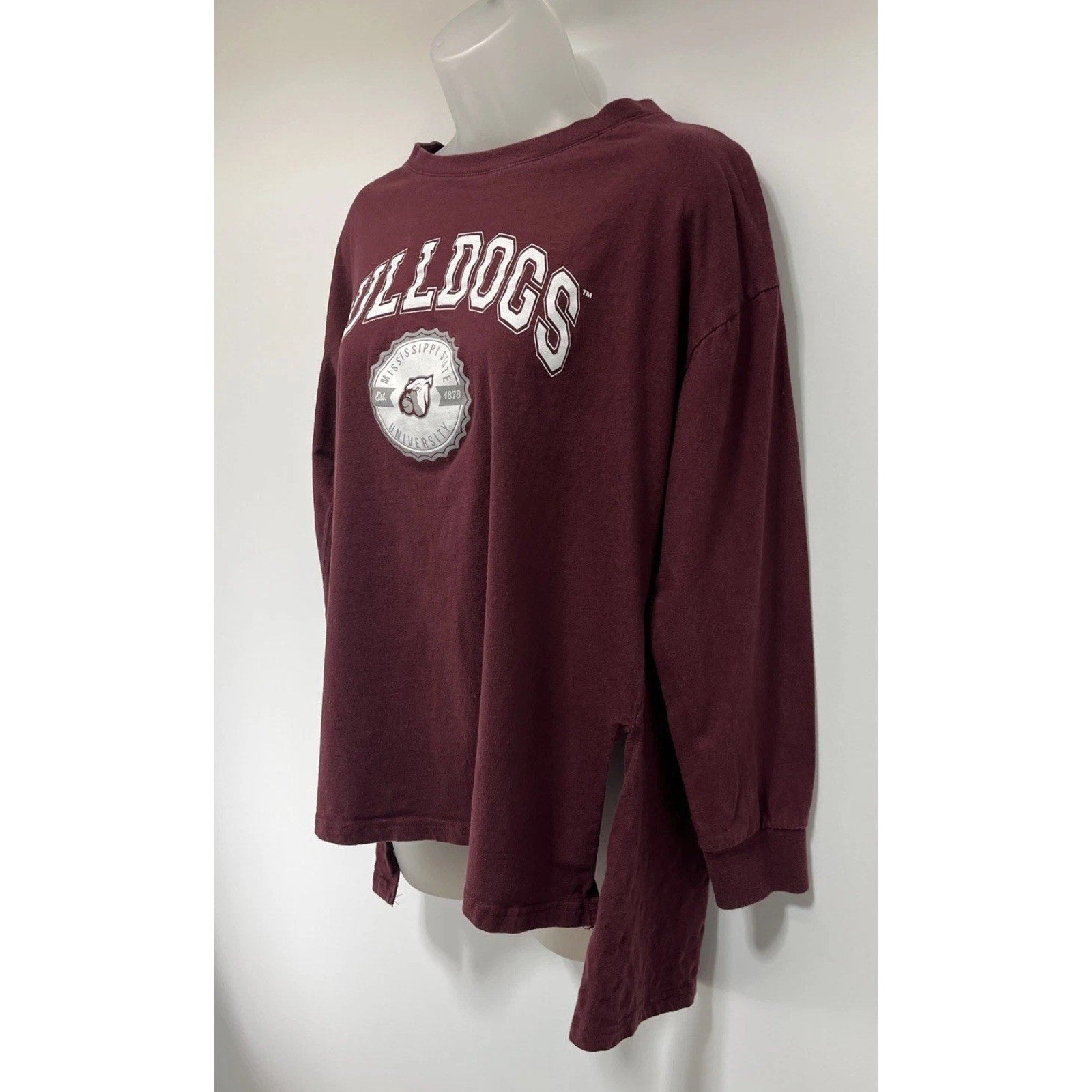 Gameday Couture Mississippi State Bulldogs Women’s Oversized Blouse Maroon Small