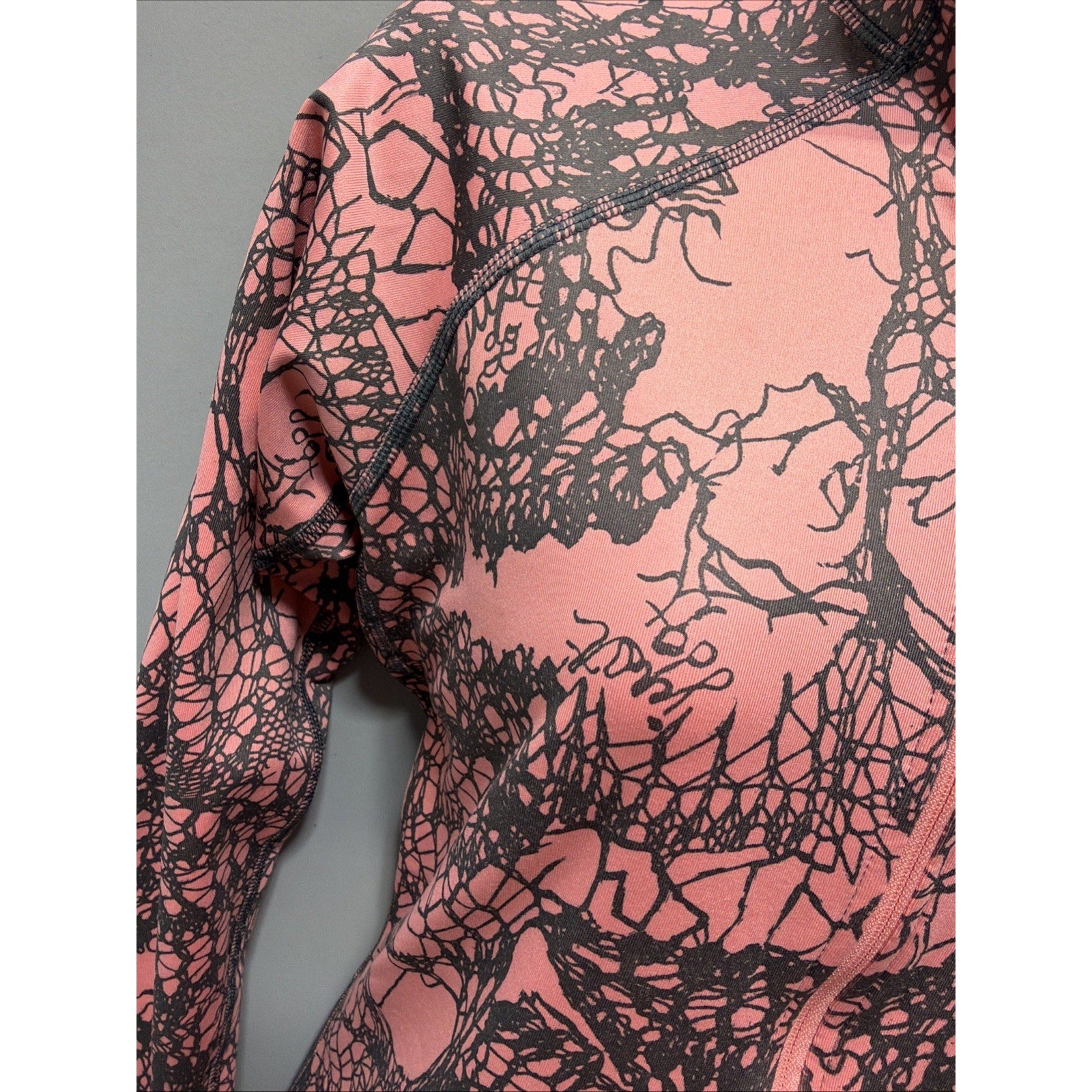 Nike Pro Half Zip Athletic Pullover Training Running Shirt Women L Just Do It